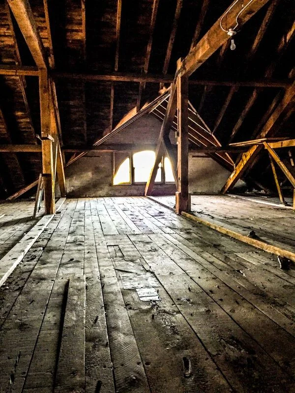 The attic: Photo by Scott Arnold