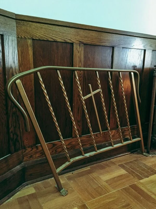 Iron from old bed. Photo by Scott Arnold