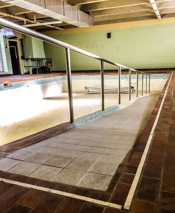 Old swimming pool. Photo by Scott Arnold