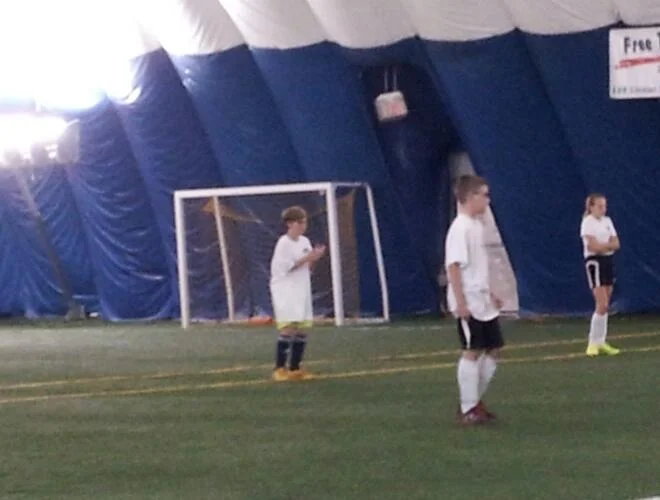 Keir (at far left) in action at Spiplex