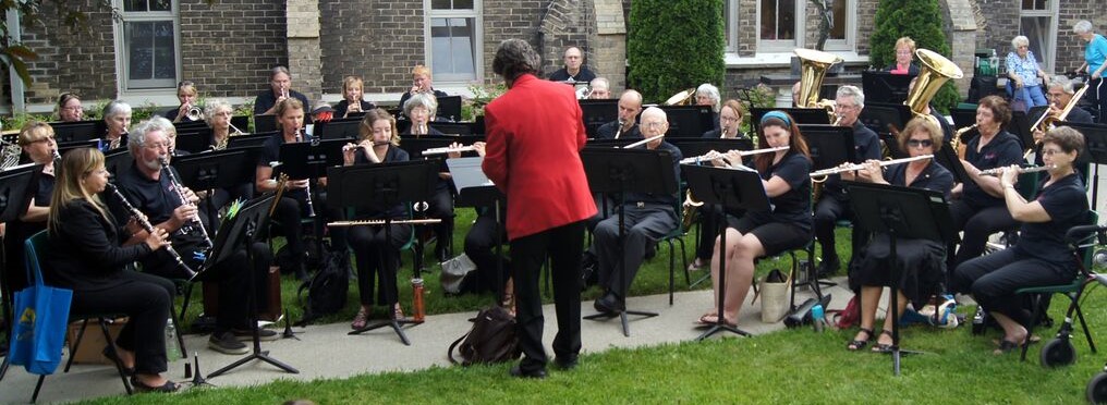 The Concert Band plays annually at the St. John's Anglican Church Strawberry Social