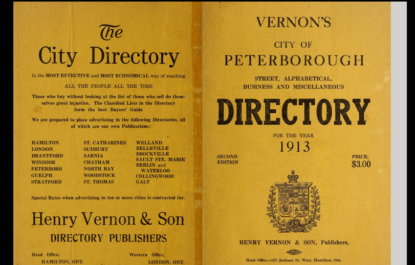 City directory, 1913