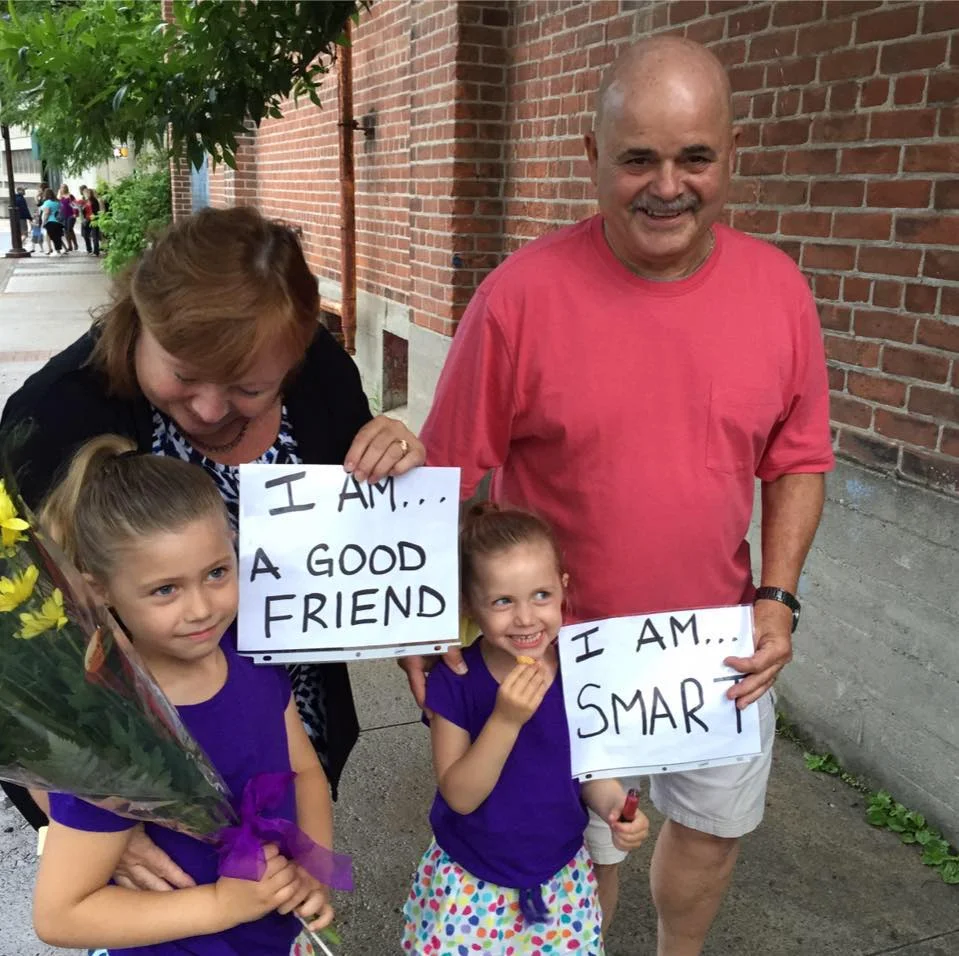 Dieter pictured with his wife Darcy and two of his five grandchildren Olivia and Elle (photo courtesy Natalie Wittek)