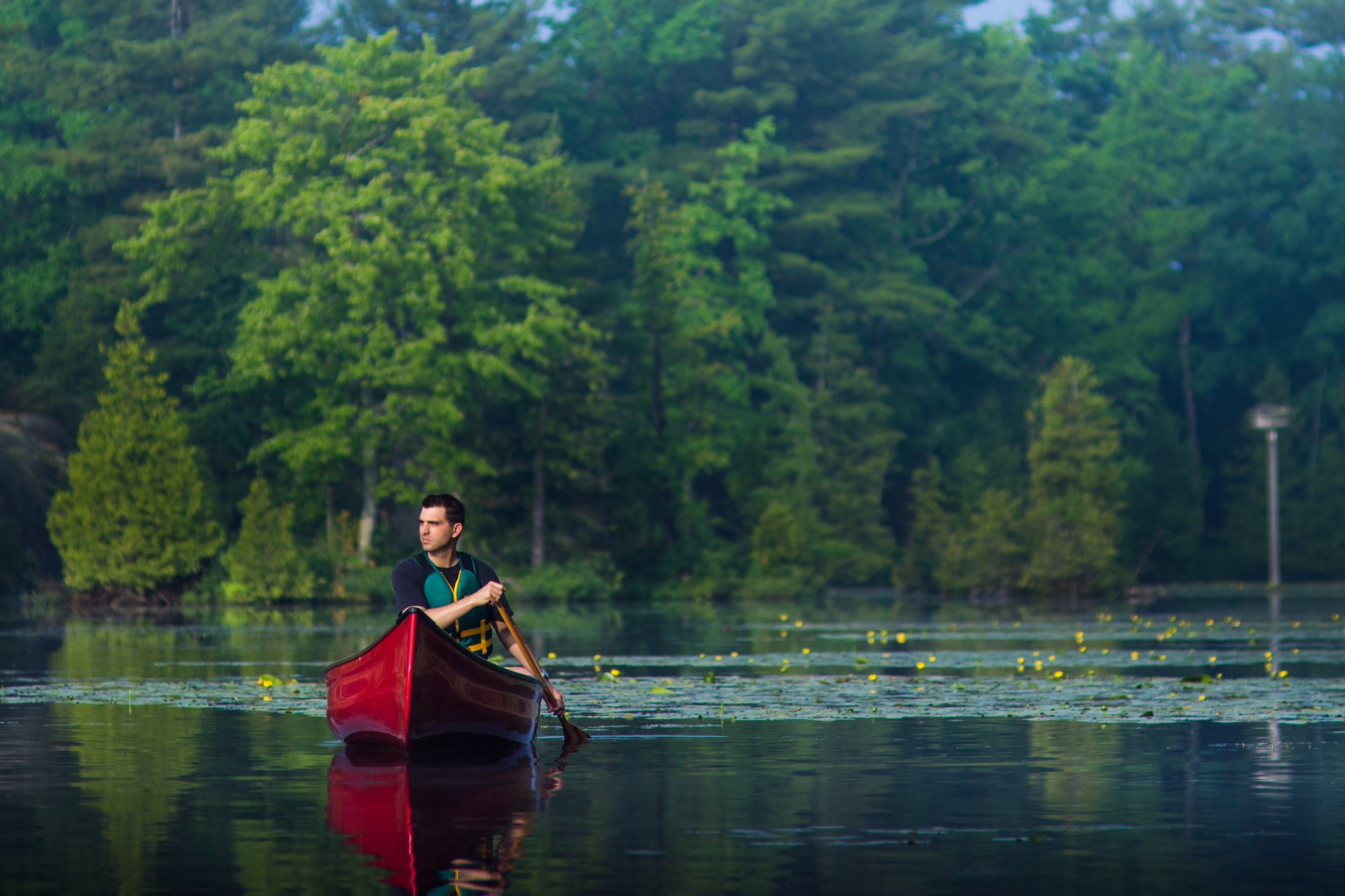 Andrew loves to be on the water—whether it's work or leisure time