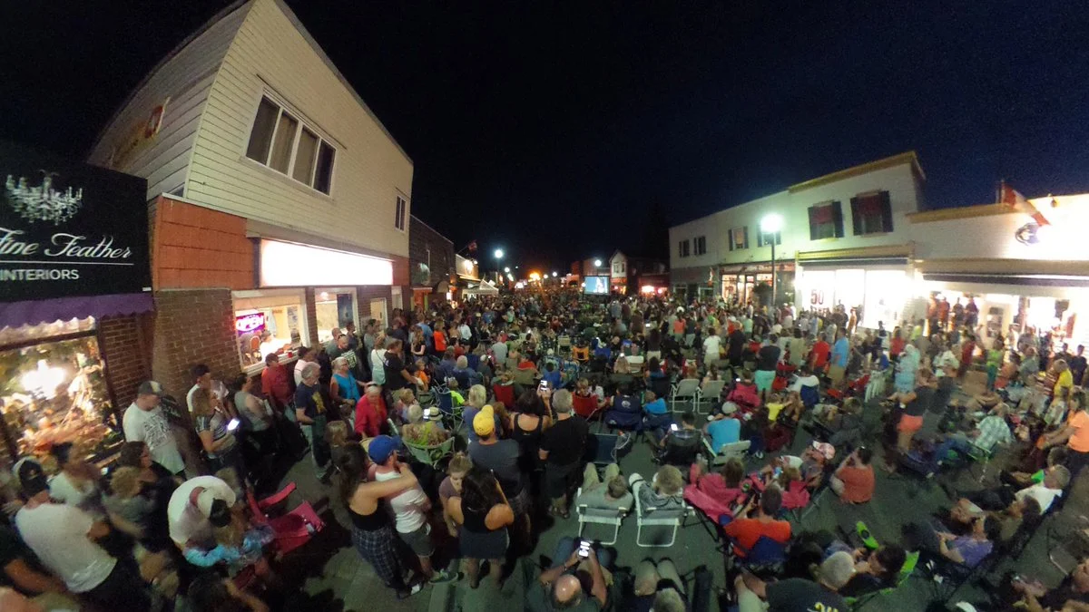 Incredible Aerial Pictures Of Main Street Bobcaygeon Rocking Out To