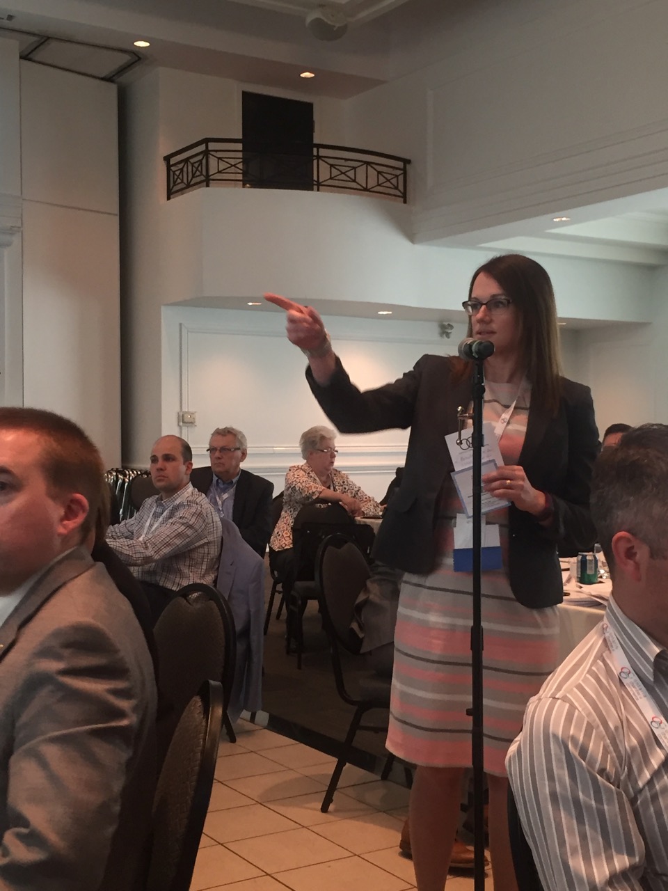 Chamber policy analyst Sandra Dueck speaking at OCC AGM 2016 in Oakville