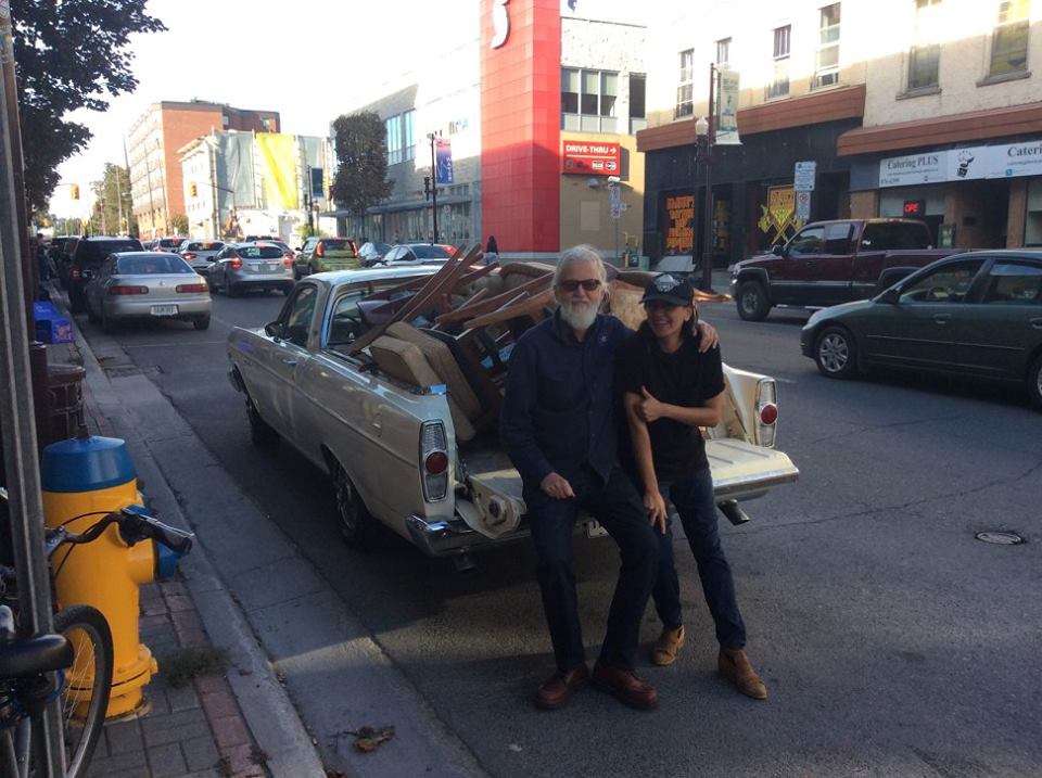 Greg Keelor and Catalina Motta pictured on Water St. outside the store (Photo by Megan Walker)