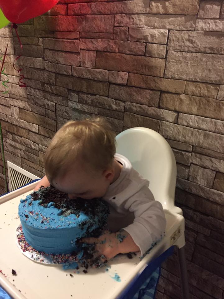 Coolest Baby Face Cake