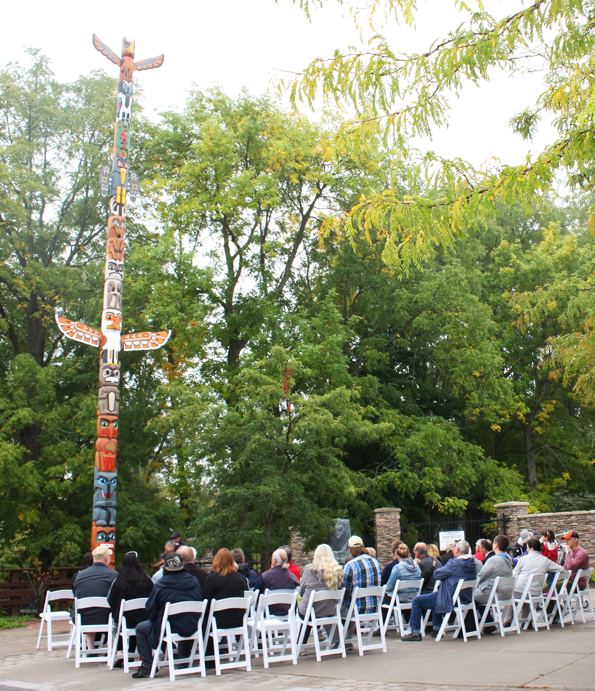 Photo of re-dedication ceremony