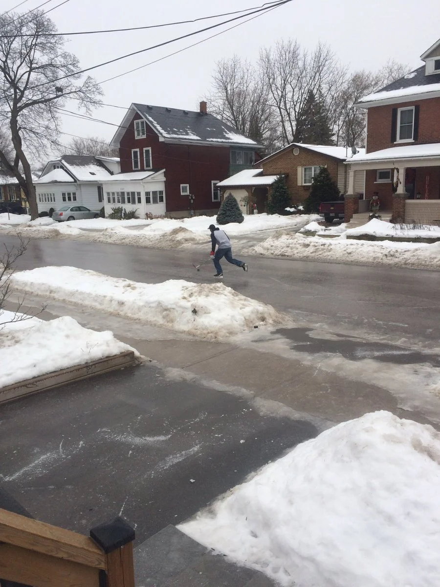 Here Are People Skating On Peterborough Streets