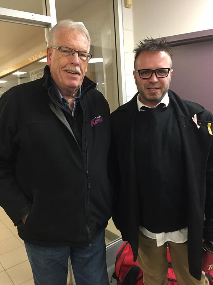 Kawartha Komets coach David Fisher & Electrick City coach Chris J-Boy Williams