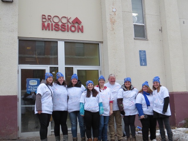 Team Cameron House with Bill McNabb, Executive Director of Brock Mission