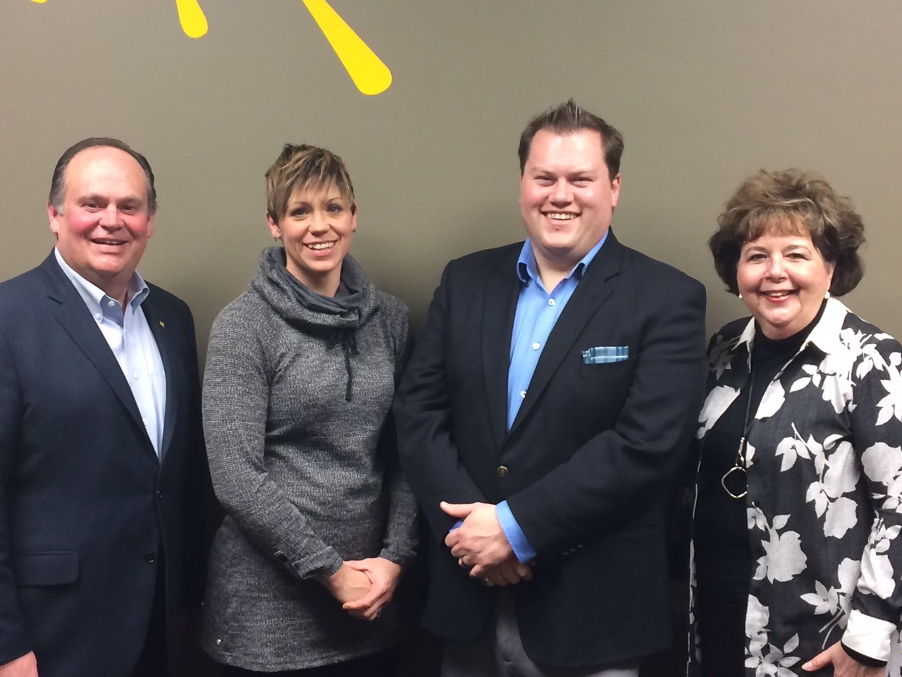 Dan Moloney (2nd from right) pictured with his team Chris Hill, Denise Travers and Heather Somerville