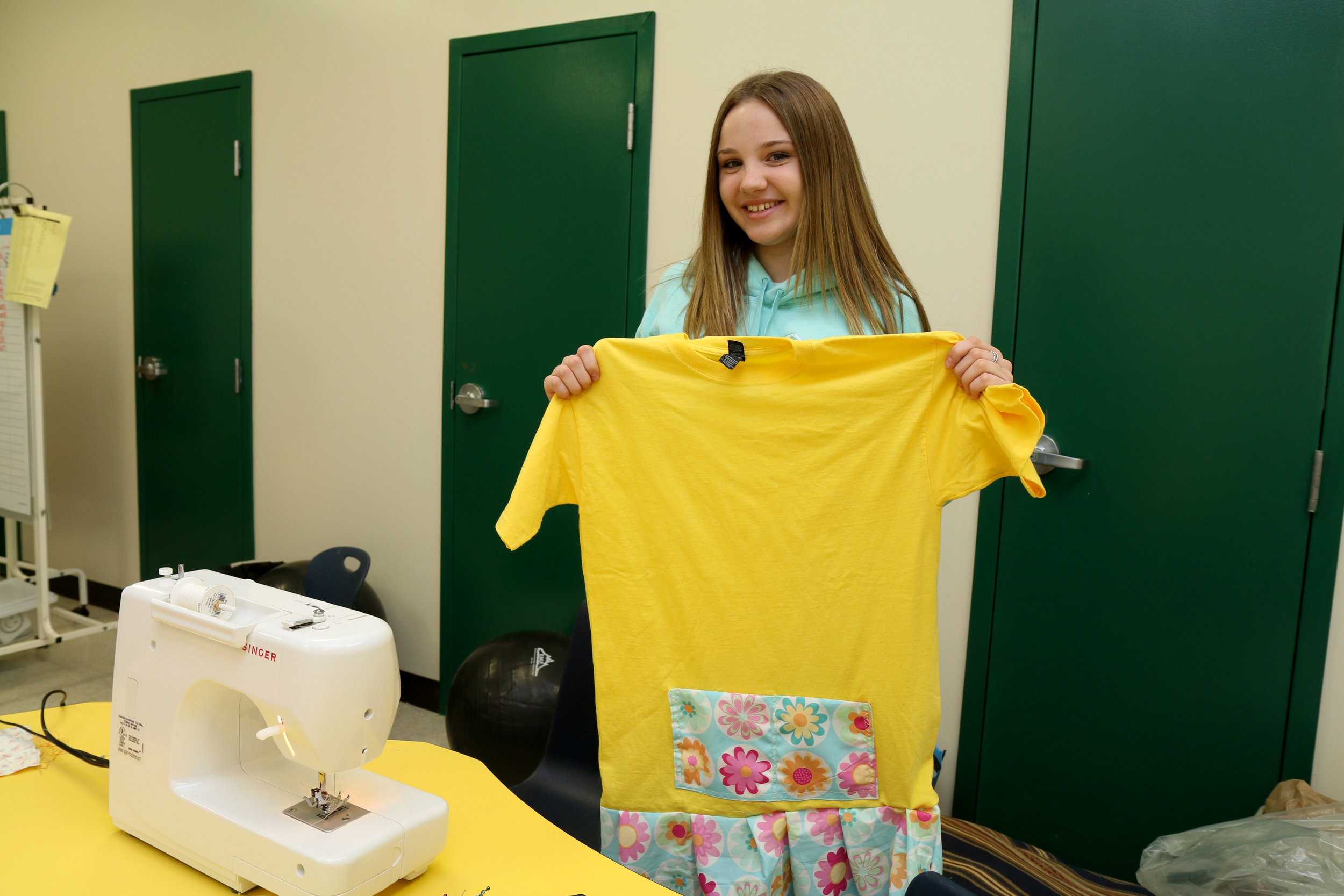 Grade 8 student Eliza Buchanan