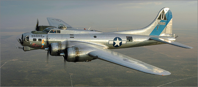 B-17 photo via PeterboroughAiport.com
