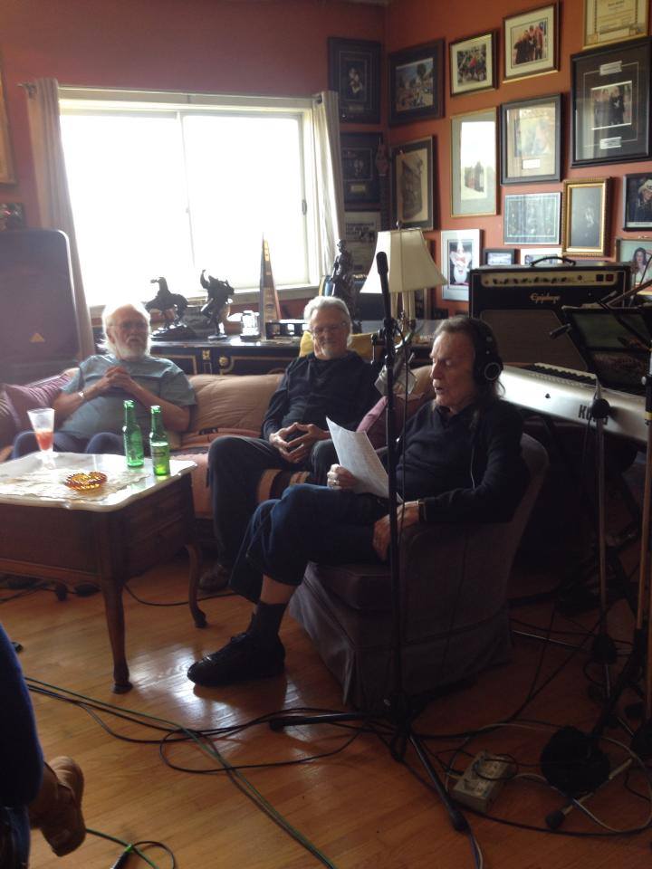 Ronnie Hawkins, Kris Kristofferson and Gordon Lightfoot at Hawkstone Manor in May 2016 (Photo via The Weber Brothers, Facebook page)