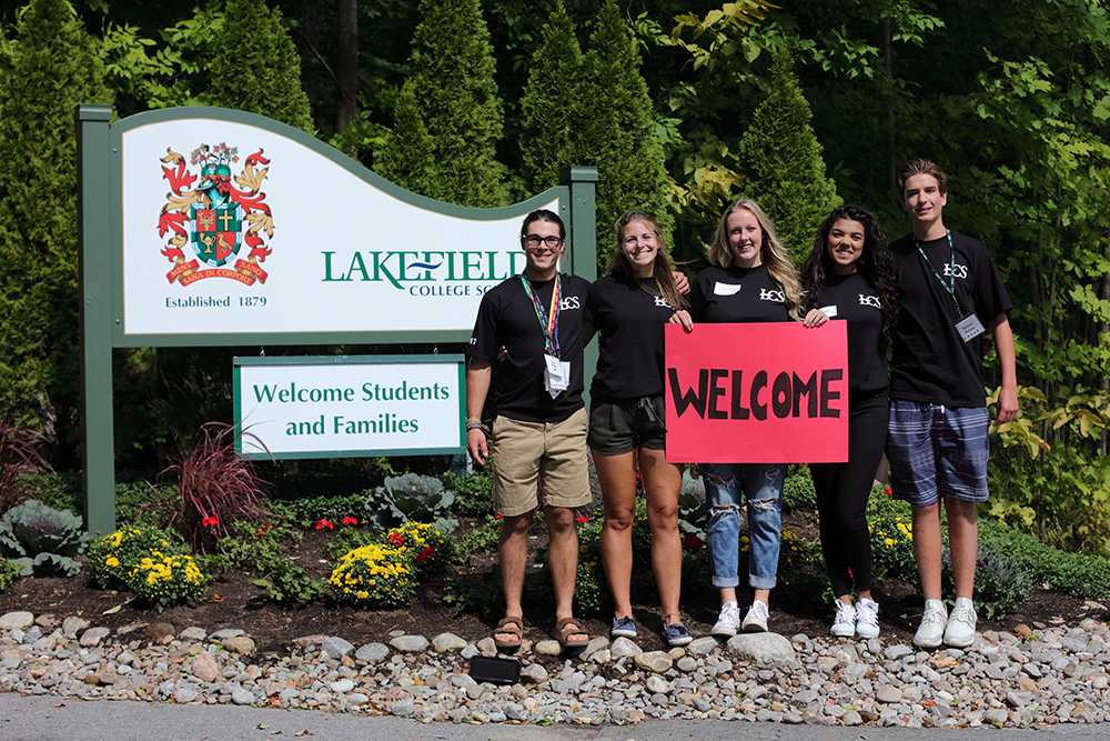 2017 Graduates Liam Kaller (Peterborough), Sara Hubble (Selwyn), Carissa Hickson (Otonabee), Hanan Hammoud (Lakefield), Michael Hudson (Peterborough)