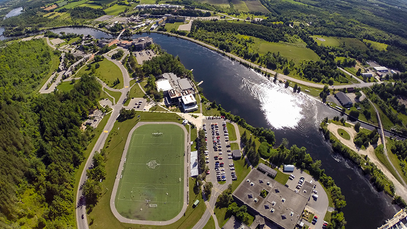Aerial photo Trent field courtesy Trent University