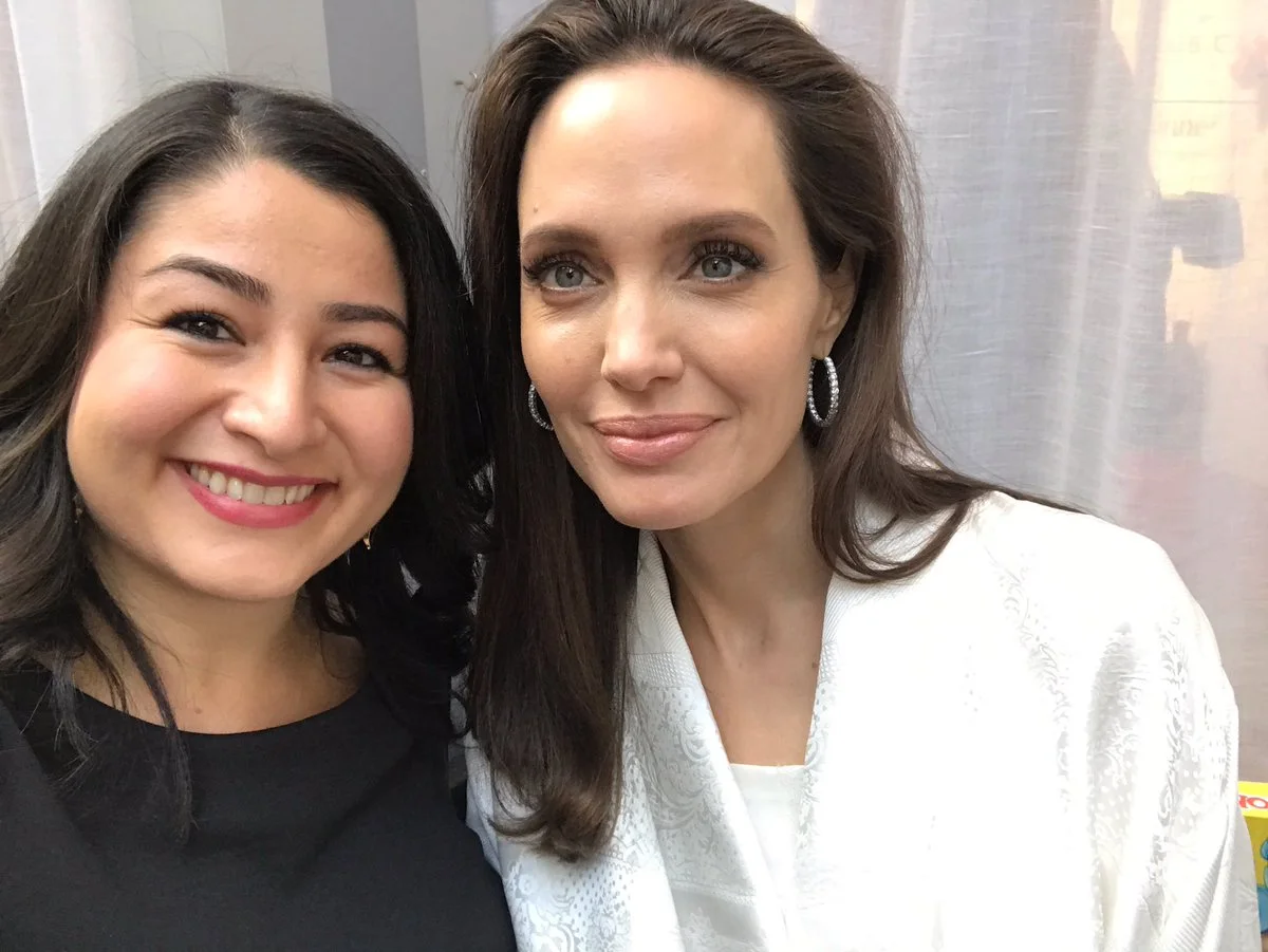 MP Maryam Monsef and Angelina Jolie at TIFF screening of Jolie's The Breadwinner