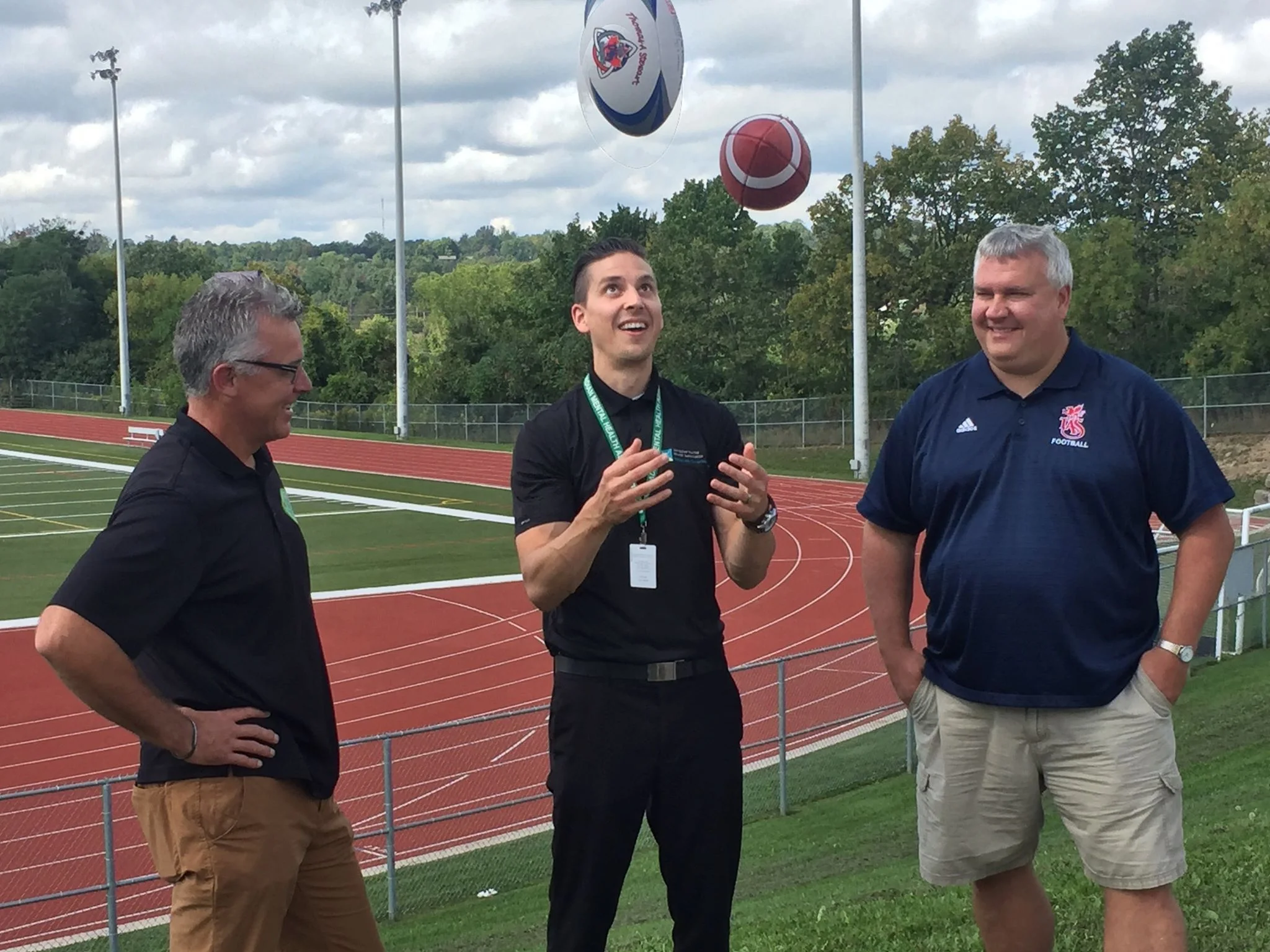 From left to right: Dave Pogue from Team 55, Jack Veitch from CMHA and Jeff Challice from TASSS.