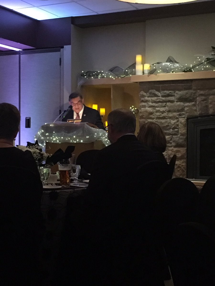 Founding Board Chair Bill Lockington speaking at Giving Gala (photo courtesy Community Foundation)