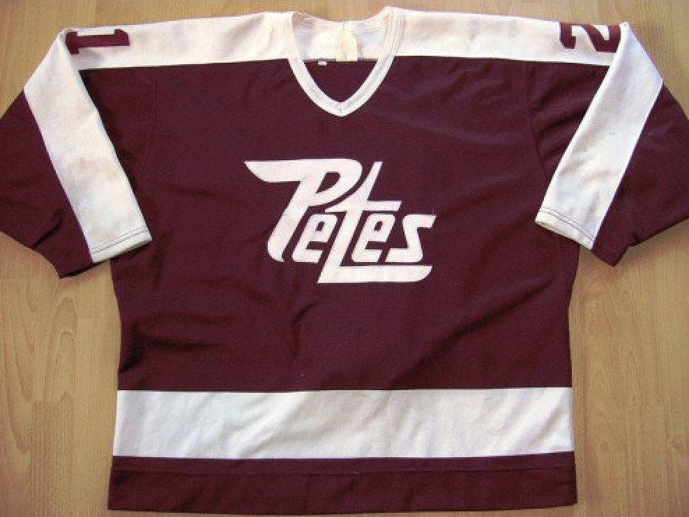 maroon and white jersey