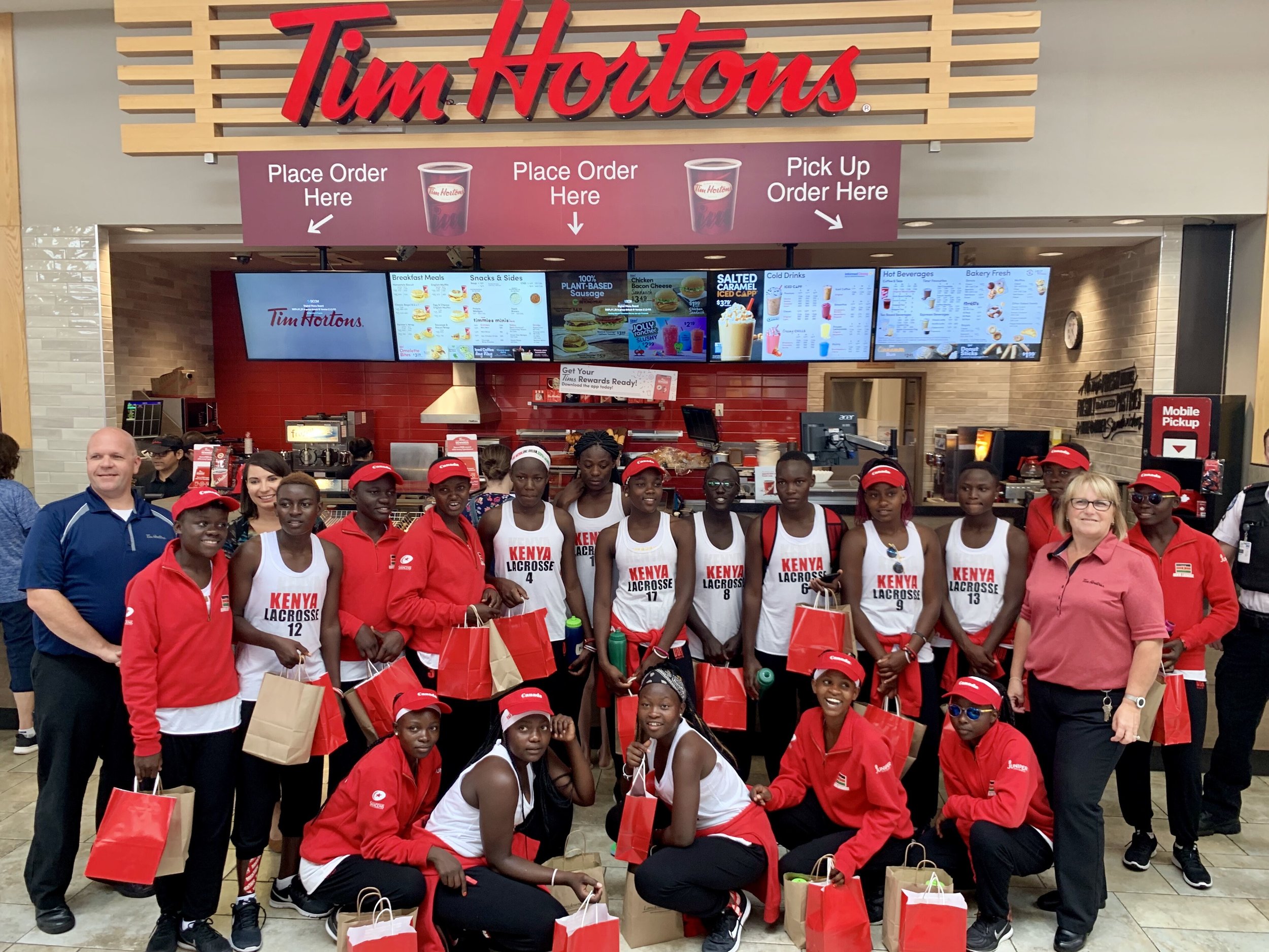 The team at Tim Horton’s Lansdowne Place