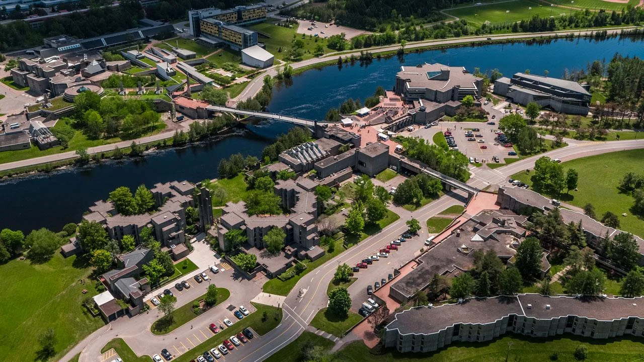 Photo of Symons Campus courtesy Trent University