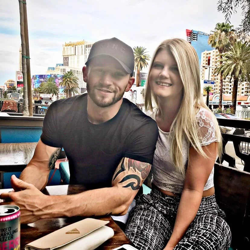 Cody Crowley with his partner Taylor Ennis
