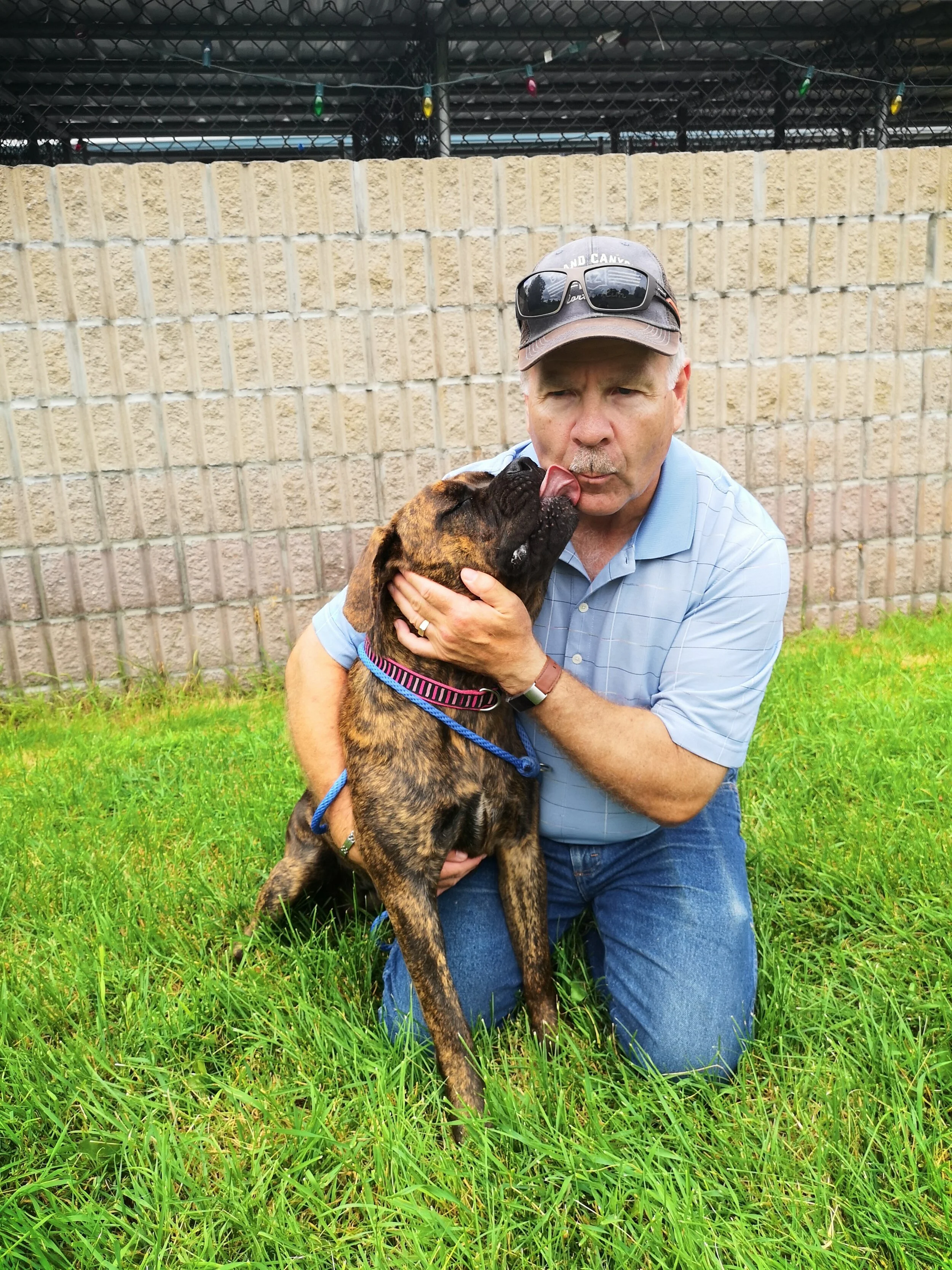 Todd Leask and PHS dog, Baxter