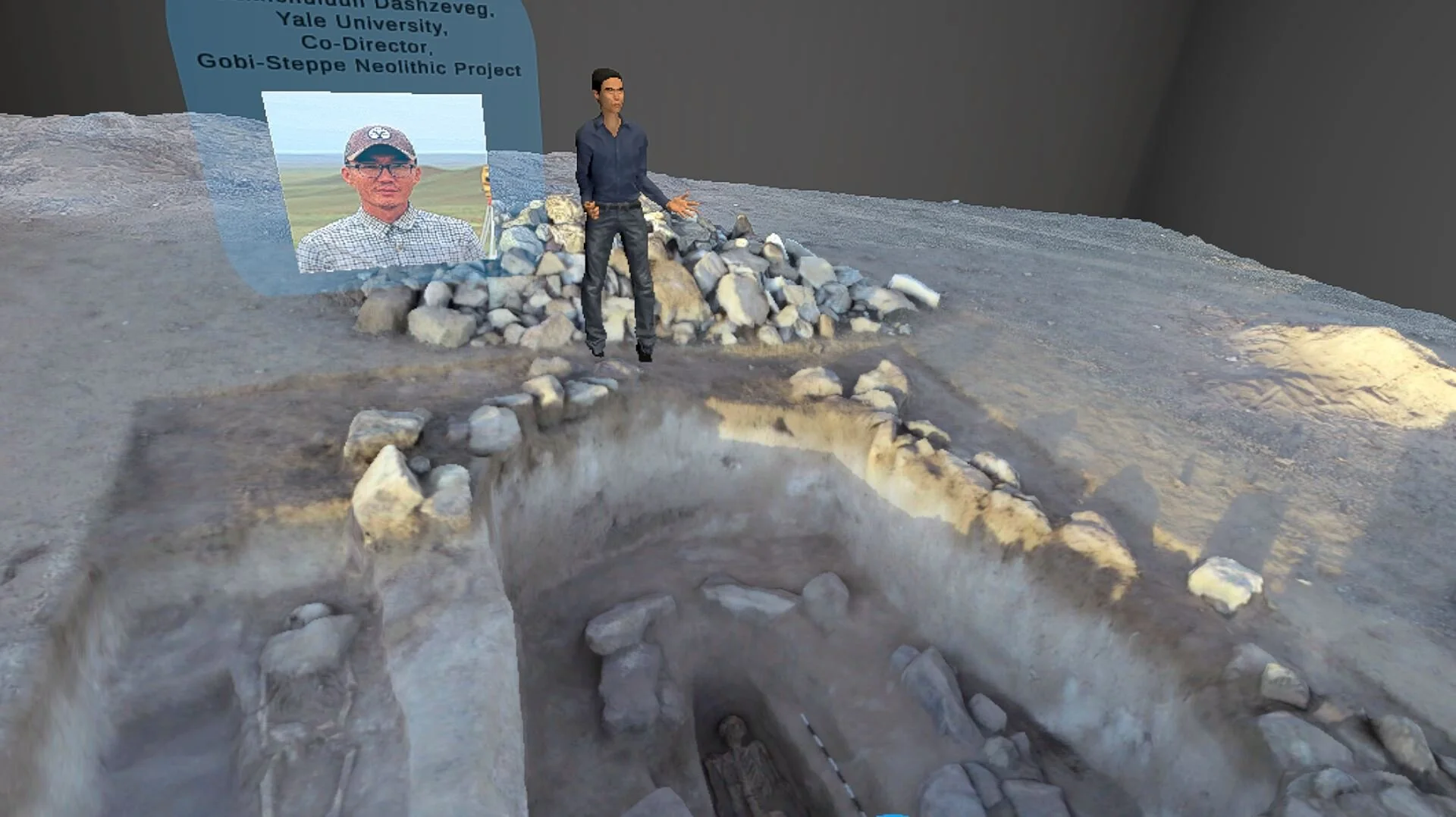 Bronze Age archaeological site, Zara Uul excavated with representatives from Trent University in the summer of 2018 in the Gobi Desert (Hedgehog Mountain, Mongolia).JPG