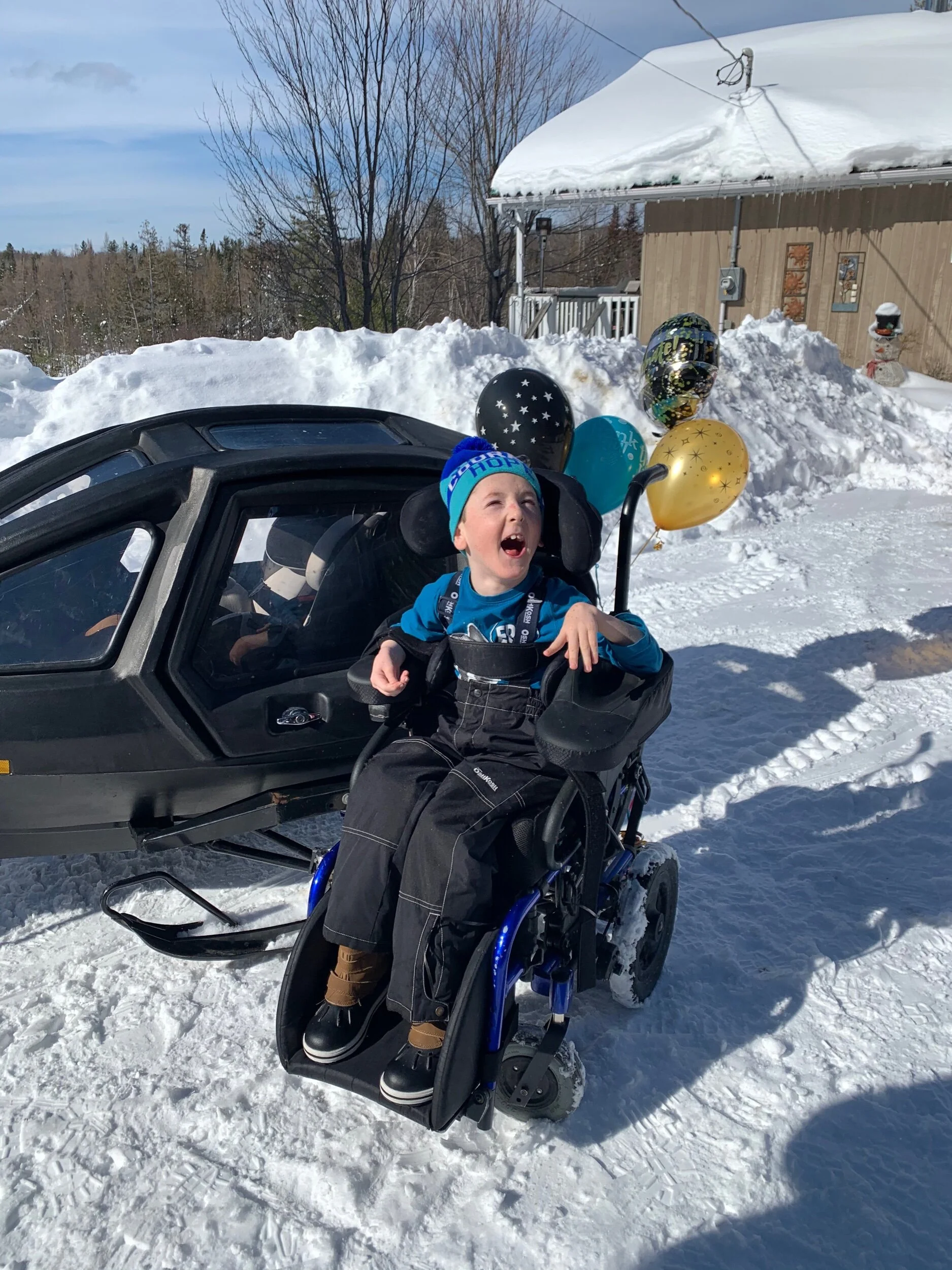 Hudson Wells typically gets to visit his grandfather two to three times a week. Photo courtesy of Stephanie Wells