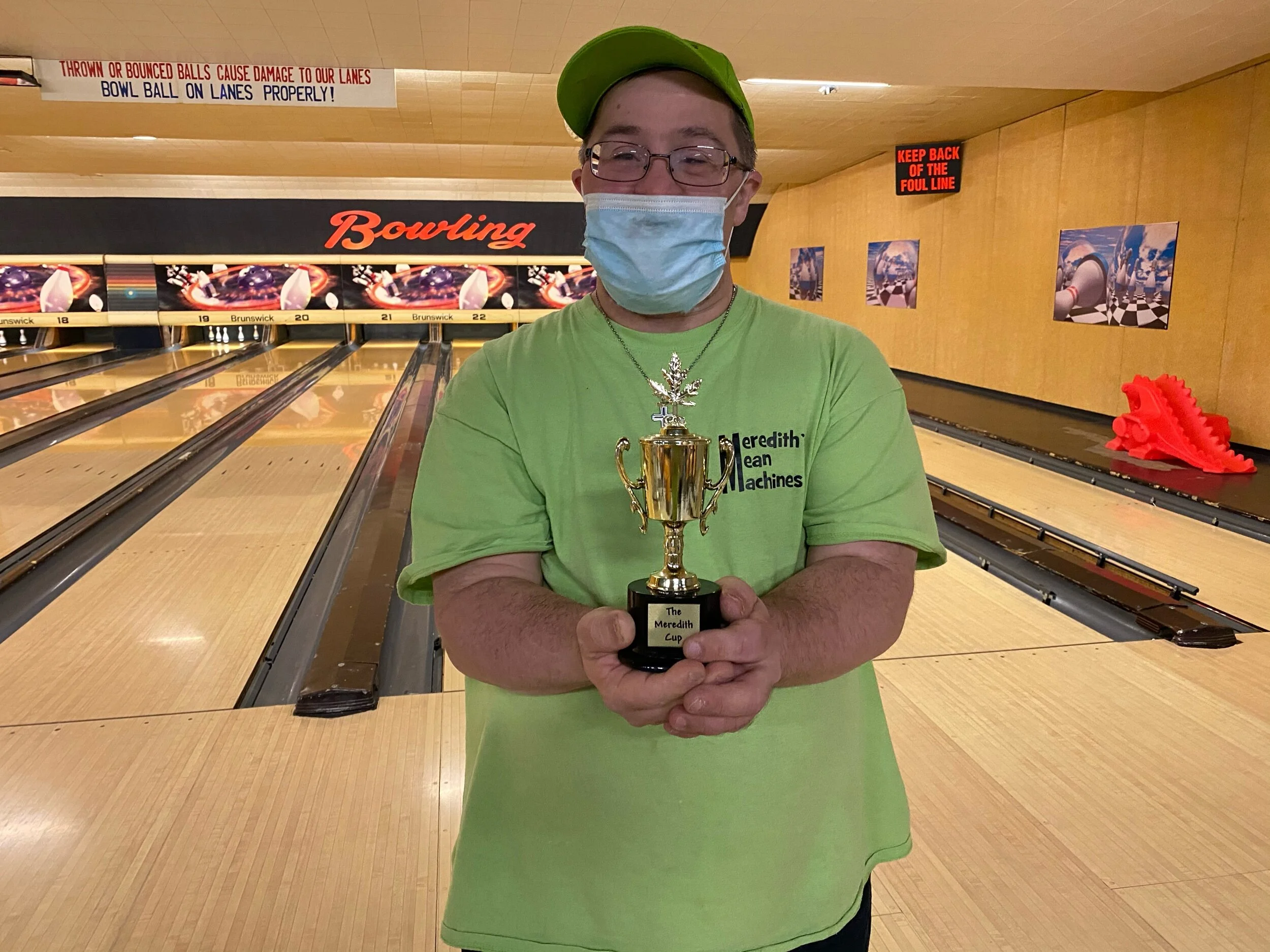 David McLeod after winning the “Meredith Cup”. Craig Meredith started the “Meredith Mean Machines” since the Covid-19 pandemic began restricting the country. Photo by David Tuan Bui, PTBOCanada