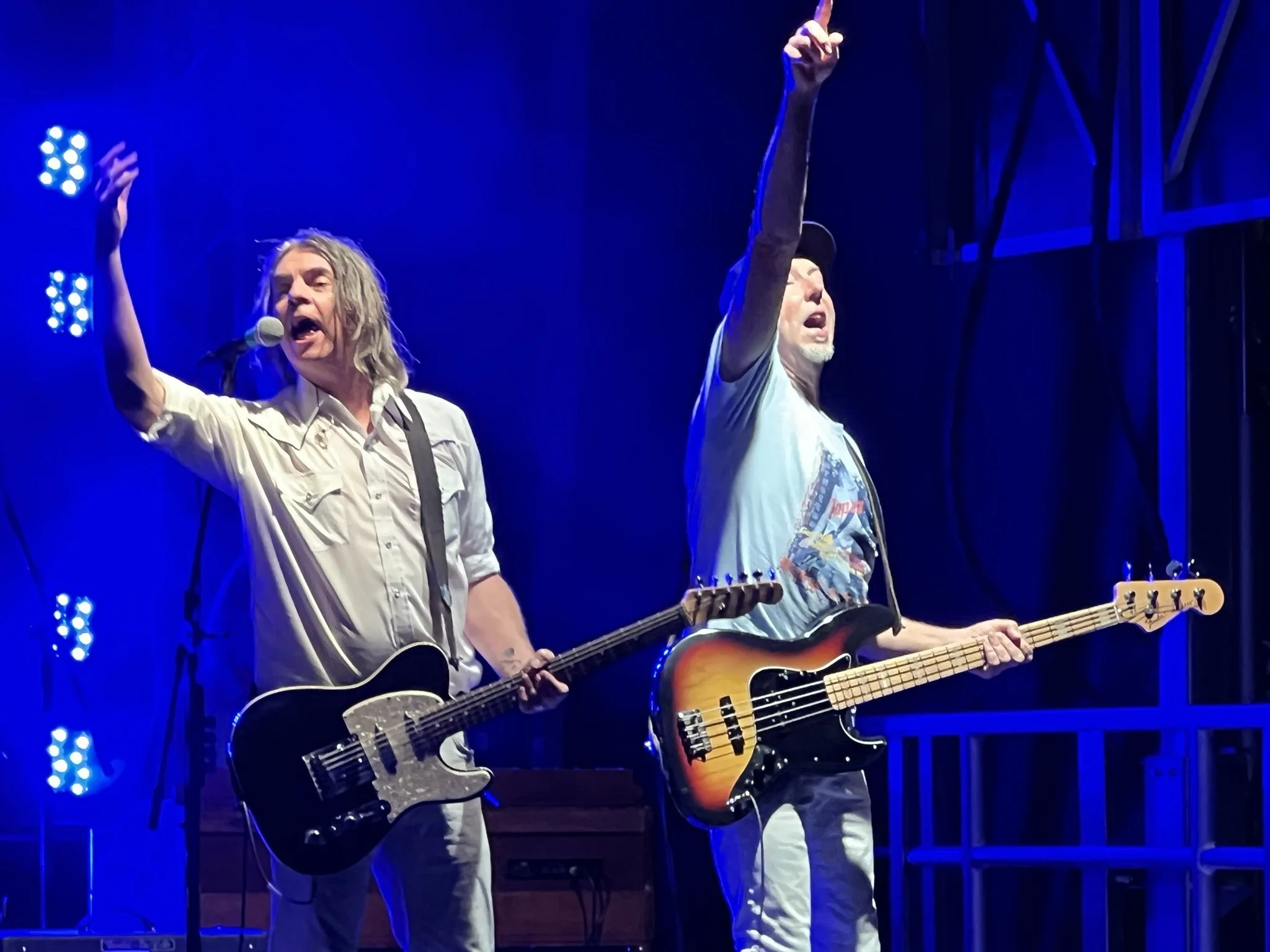  54-40 frontman Neil Osbourne (left) with bassist Brad Merrit (right). Both men are founding members of 54-40 and have been with the band since its inception in 1980. All photos by David Tuan Bui. 