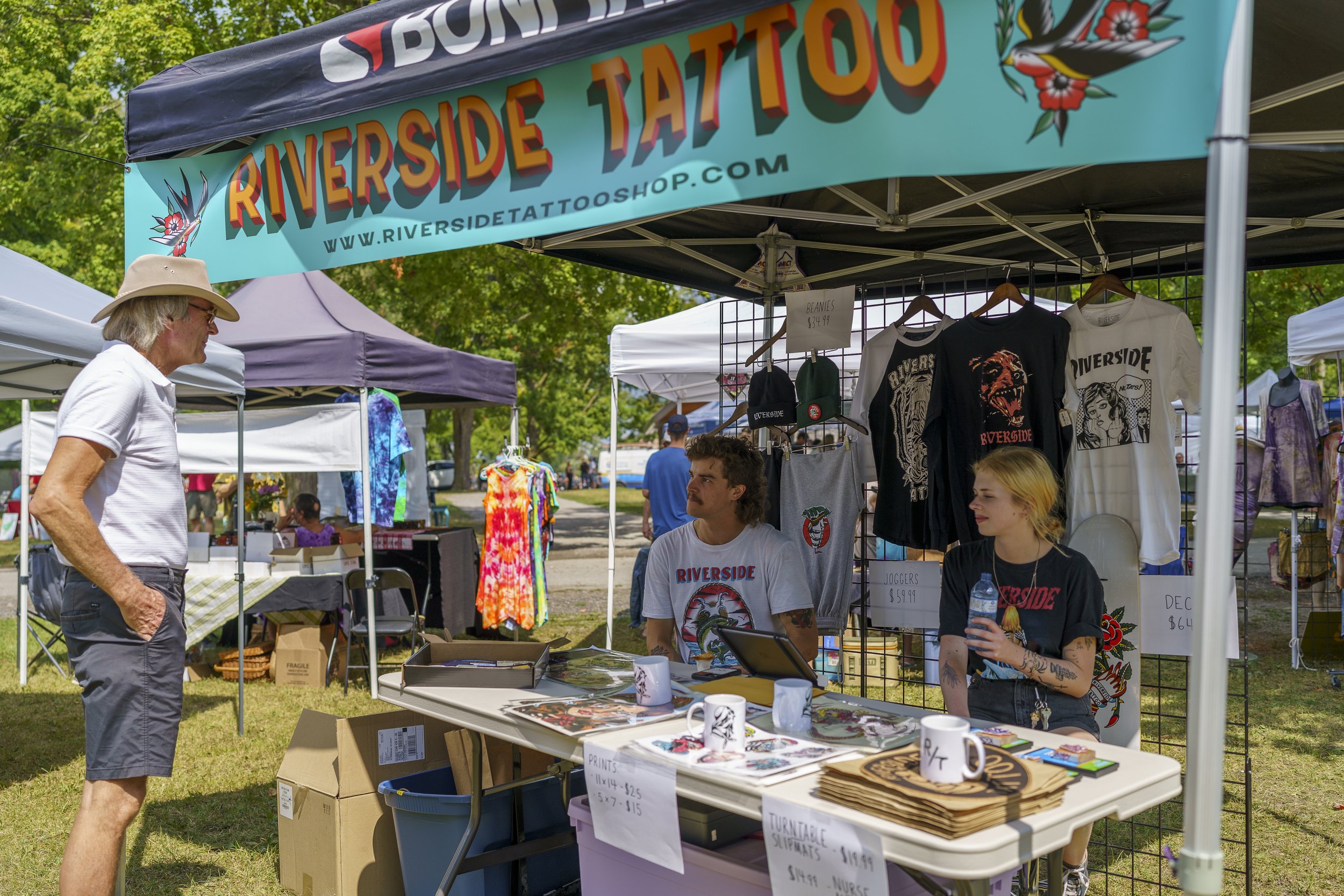  Riverside Tattoo was just one of many vendors at the 2022 Peterborough Folk Festival. Photos by Luke Best 