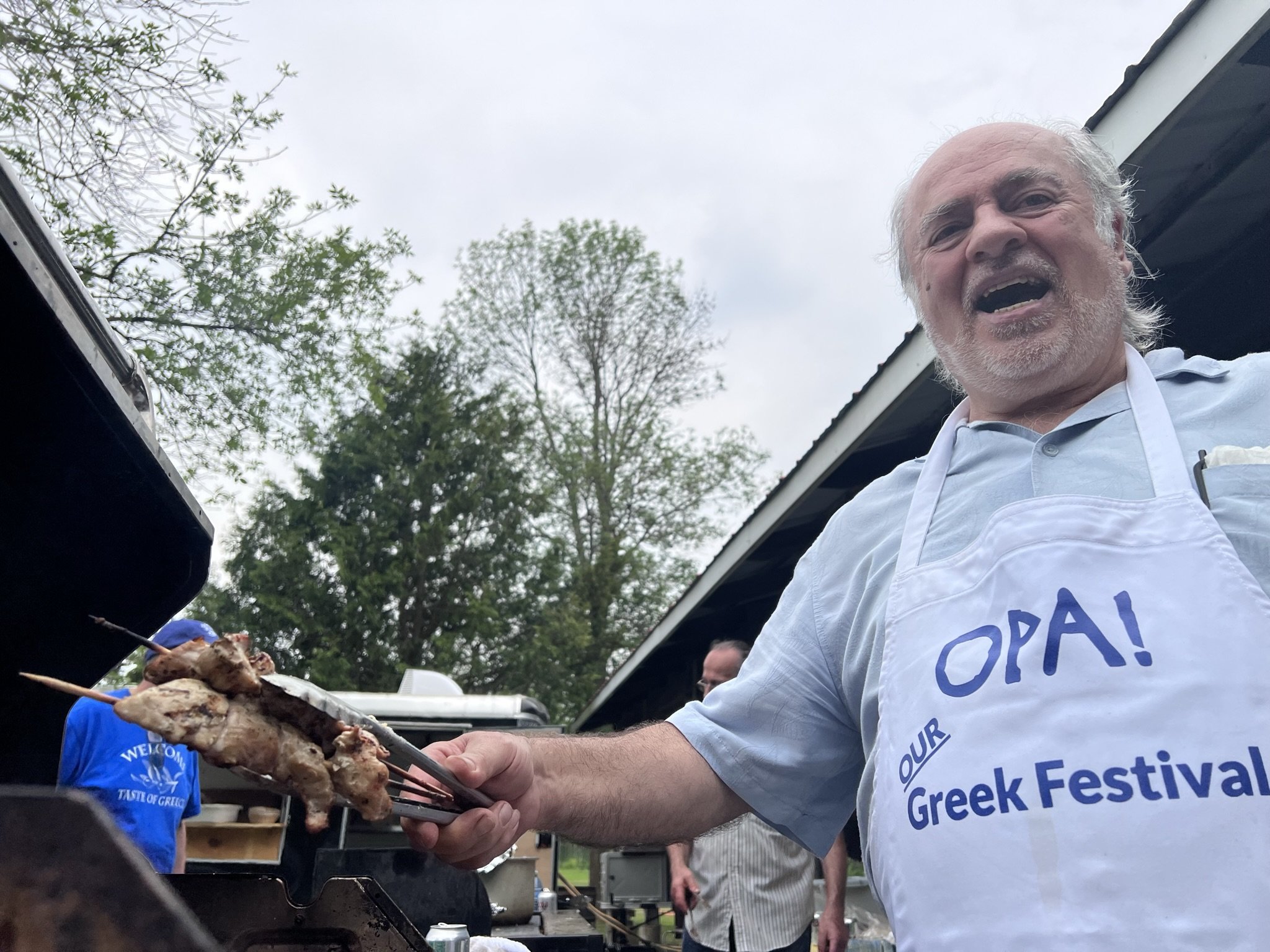 Pork or chicken souvlaki, gyros, Greek salad, fries, pita and rice were the savoury food options available at the 2023 Greek Festival. All photos by David Tuan Bui.