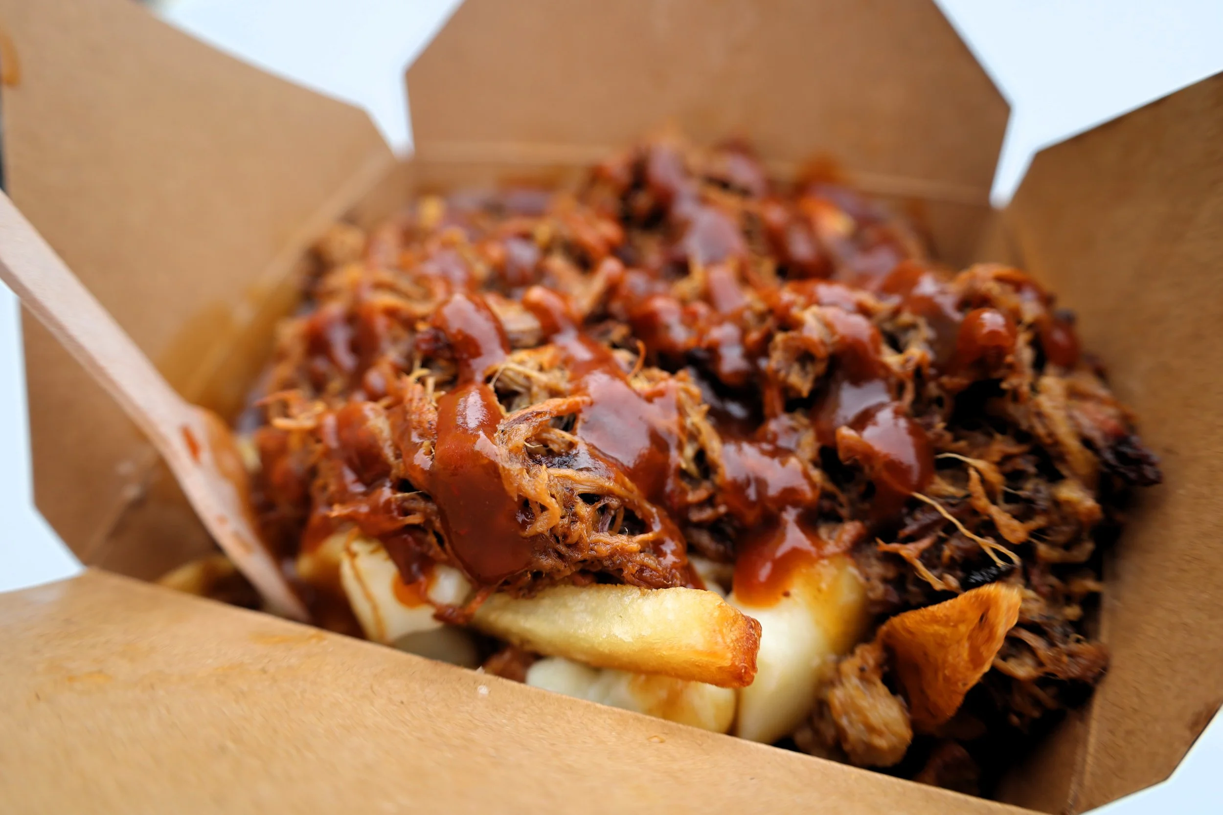 Smokin' BBQ Brisket Poutine from Smokin' Carnivore. All photos by David Tuan Bui.
