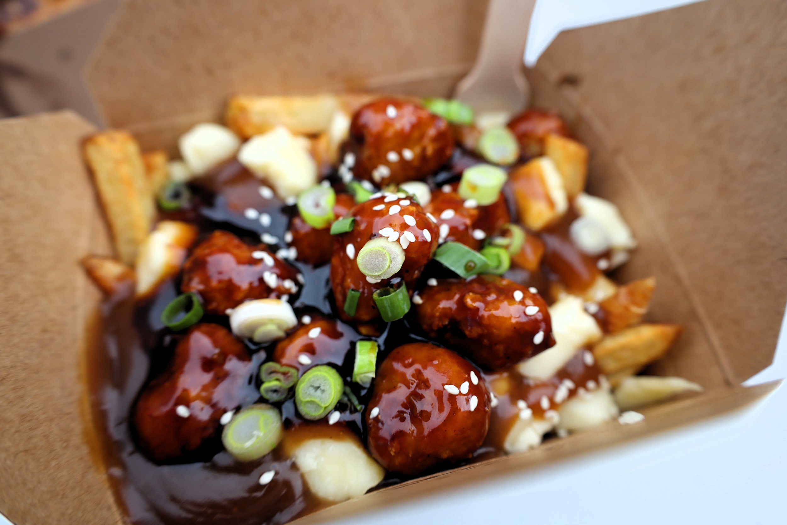General Tso's Chicken Poutine from Tragically Chip Wagon.