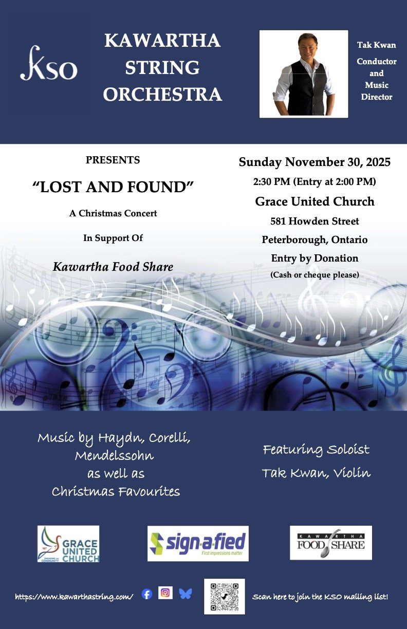 Kawartha String Orchestra Presents: Annual Free Winter Concert Fundraiser
