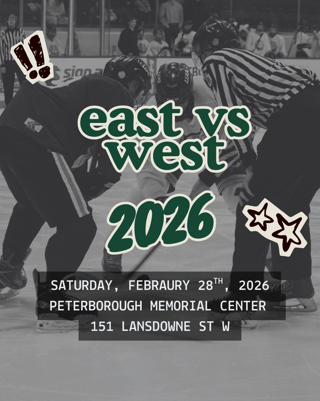 Trent University East vs. West Charity Hockey Game