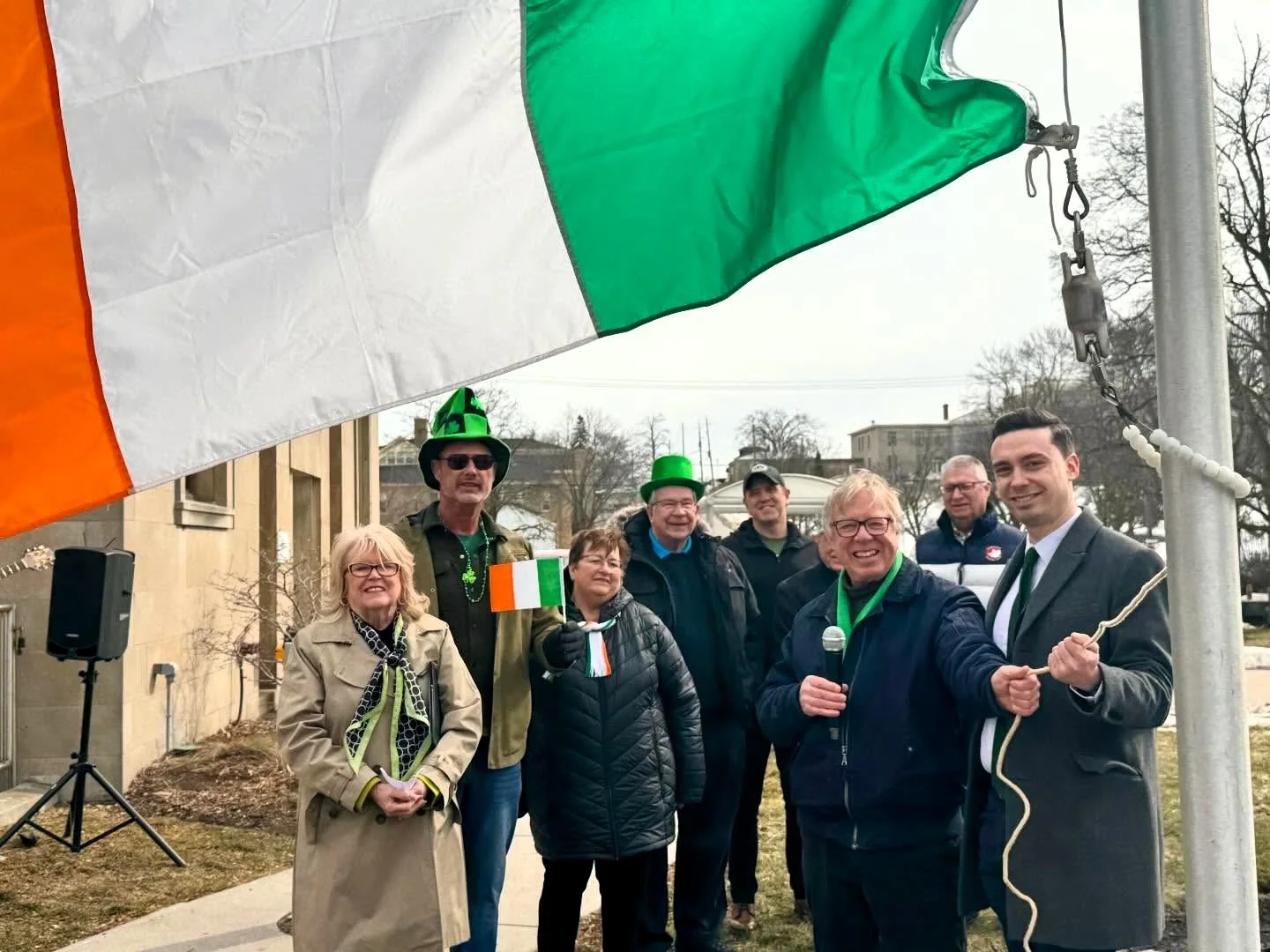 City of Peterborough Commemorates Irish Heritage Week With Flag Raising Ceremony at City Hall