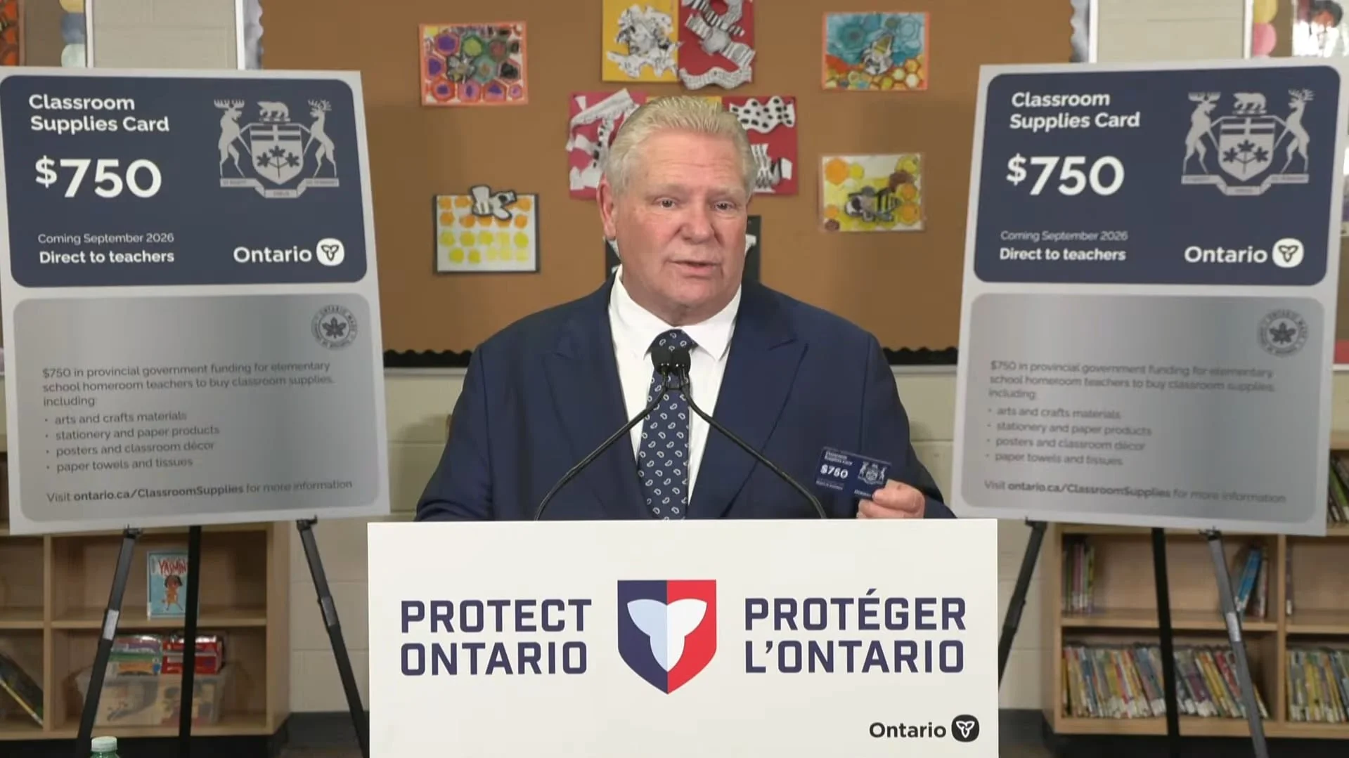 Provincial Government Launches Classroom Supplies Fund of $750 For Elementary School Teachers and Students