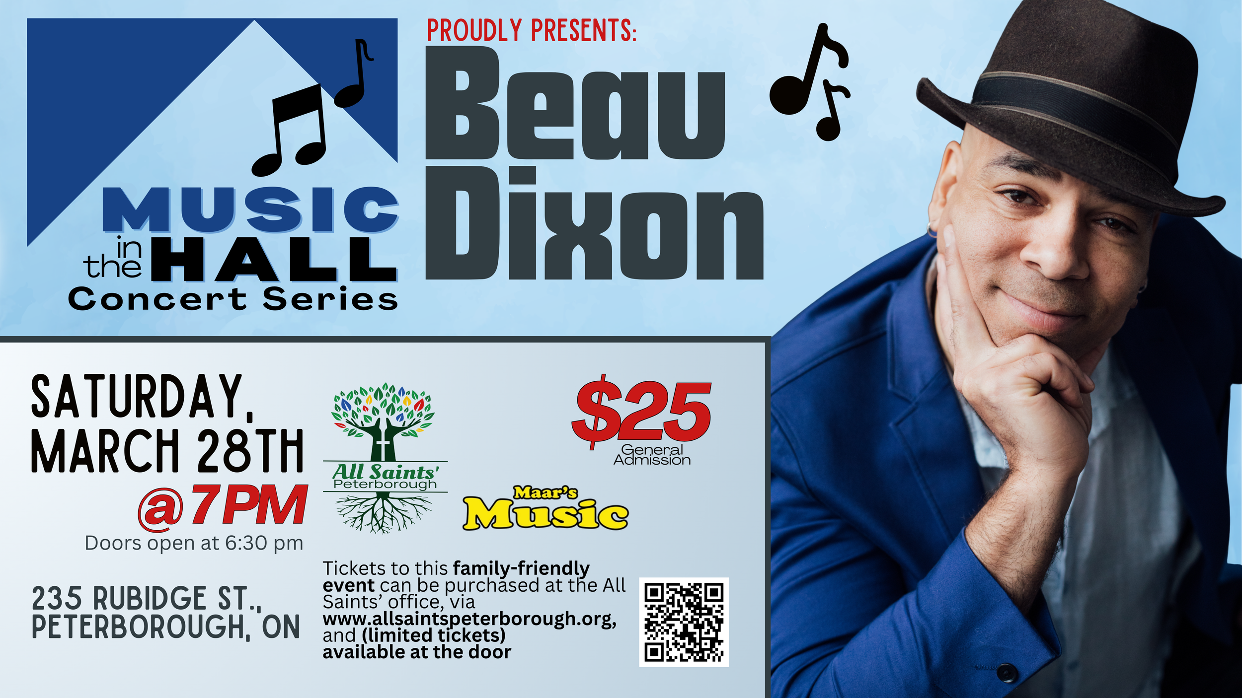 Music in the Hall Concert Series Presents Beau Dixon