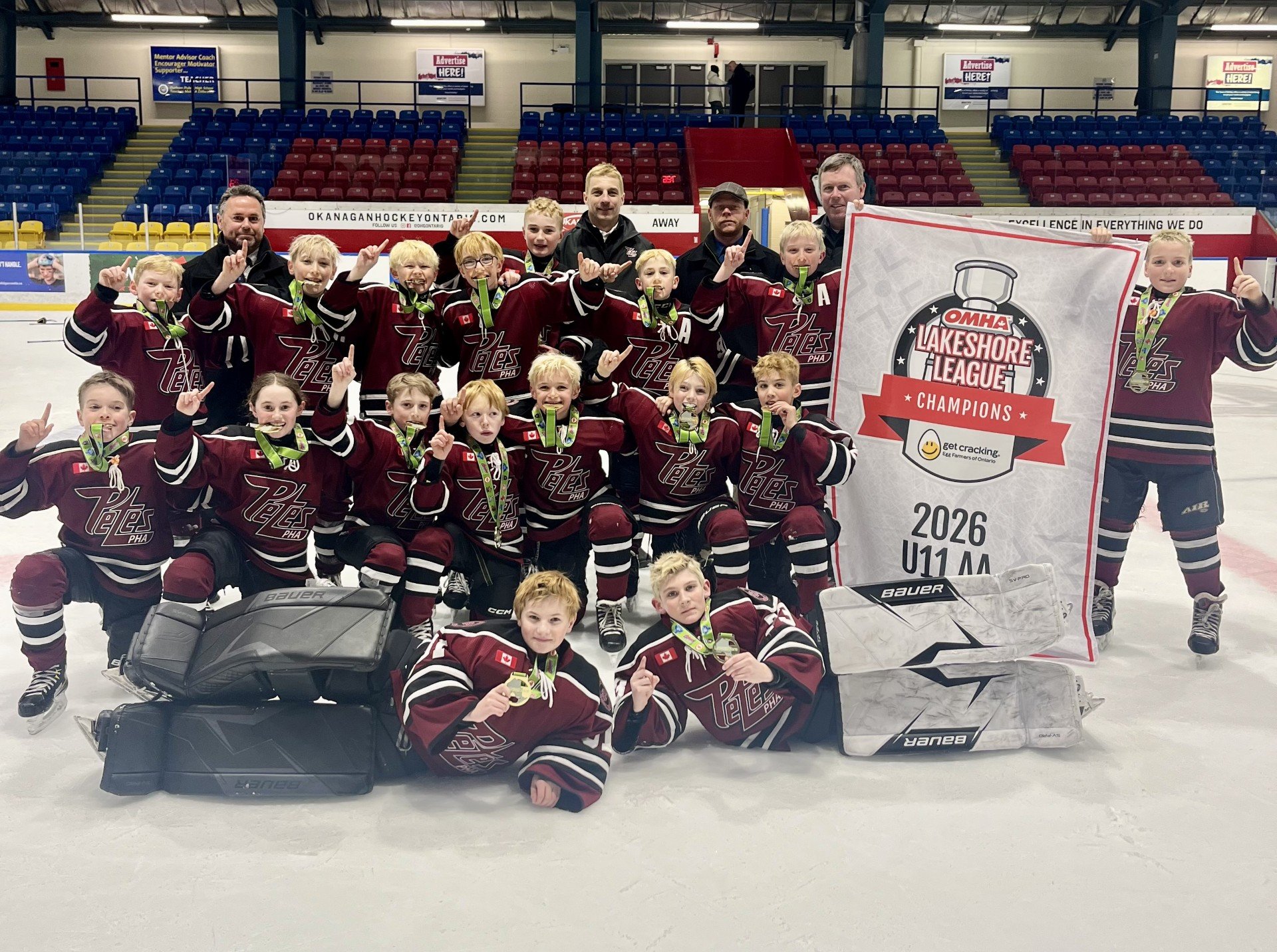 U11 AA Peterborough Petes Derail Undefeated Whitby Wildcats For Lakeshore League Championship