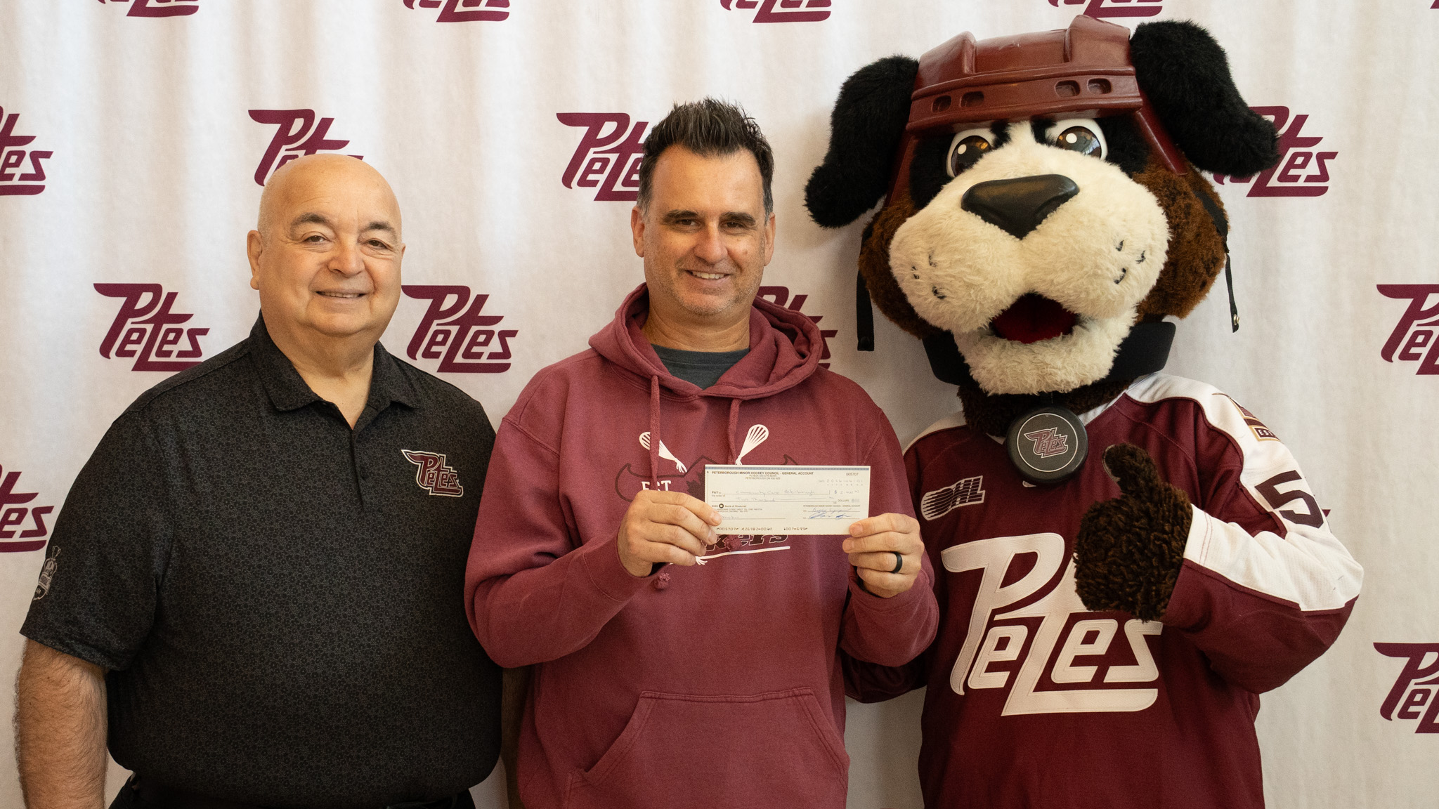 Peterborough Jr. Petes Make $2,000 Donation to Community Care Peterborough's Gary Dalliday Memorial Golf Tournament