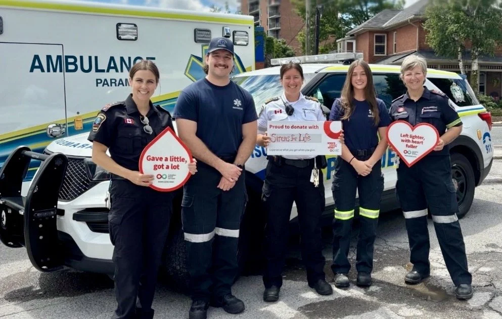Peterborough Paramedics Joining Sirens for Life Blood Donation Challenge