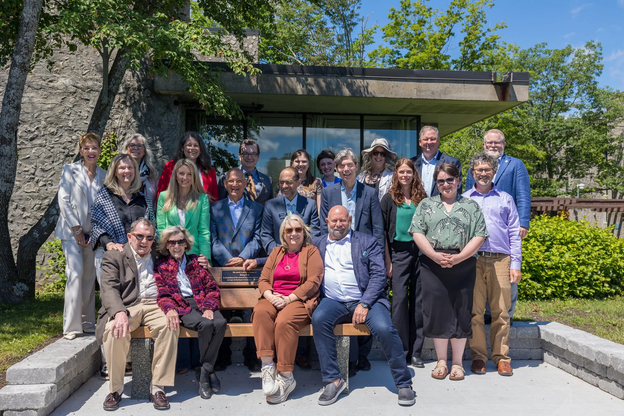 Outgoing Trent University Board Chair Honoured with Special Bench Dedication