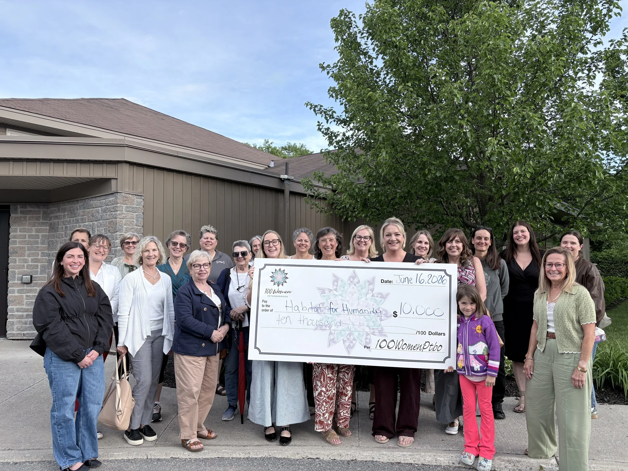 100 Women Peterborough Awards Over $10,000 to Habitat for Humanity; New Leadership Transition For Organization