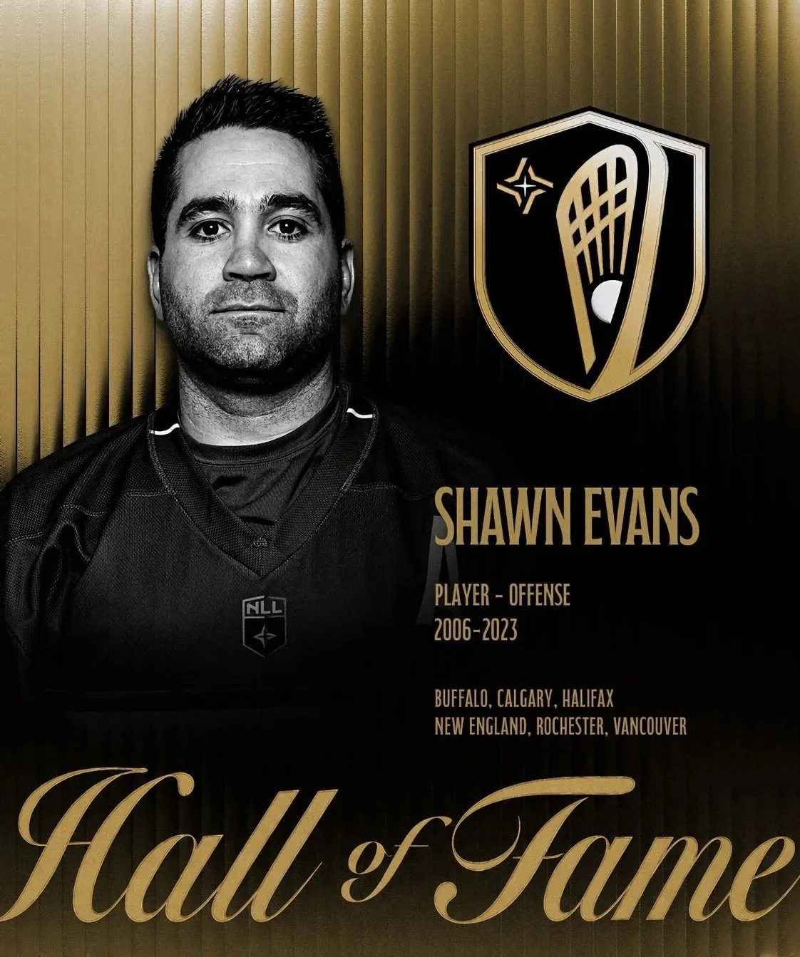 Peterborough's Shawn Evans Earns Place in NLL Hall of Fame