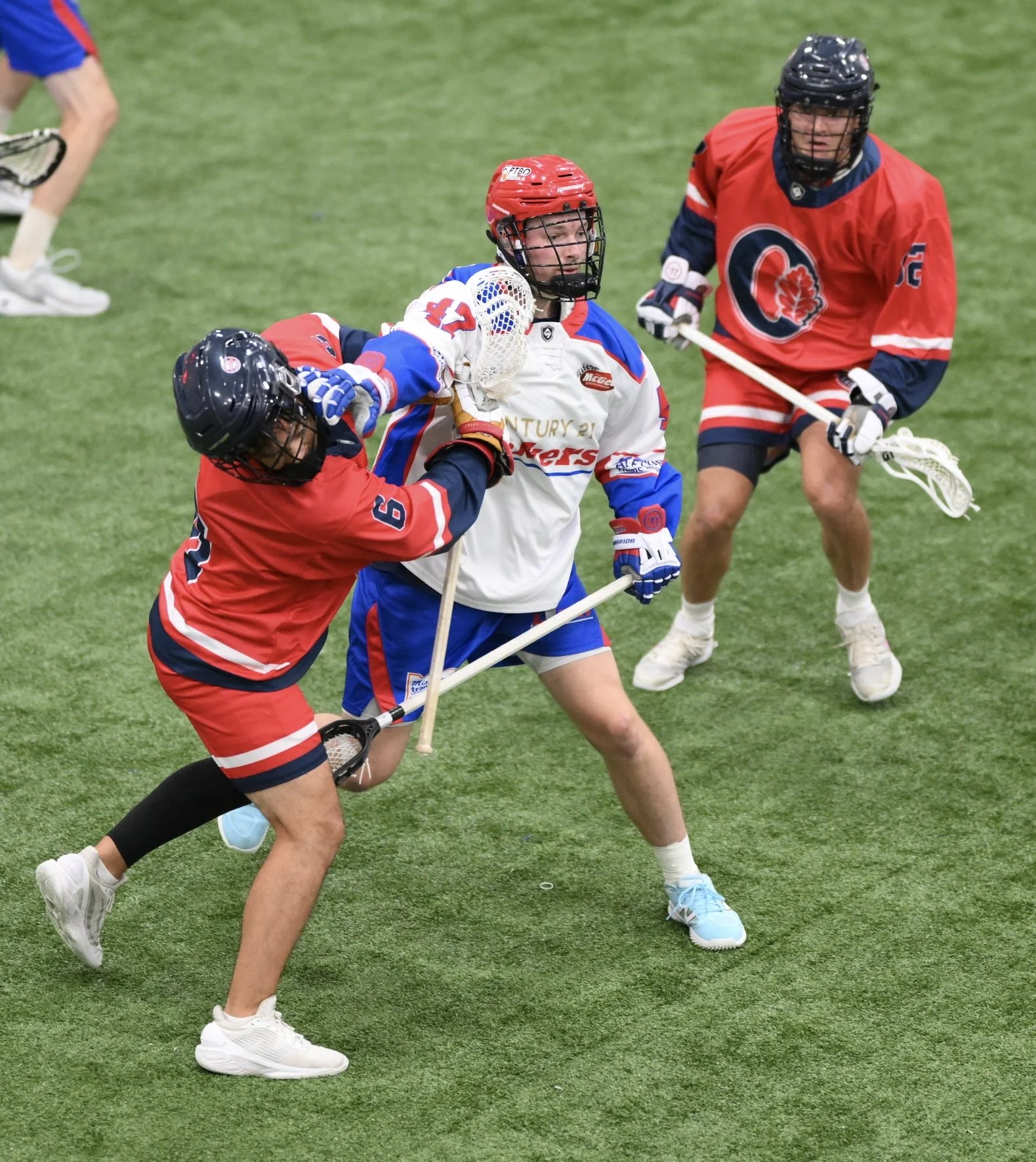 The Peterborough Century 21 Lakers are one win away from the MSL final after beating the Oakville Rock 7-3 Saturday night to take a 2-1 lead in their best-of-five semifinal series.